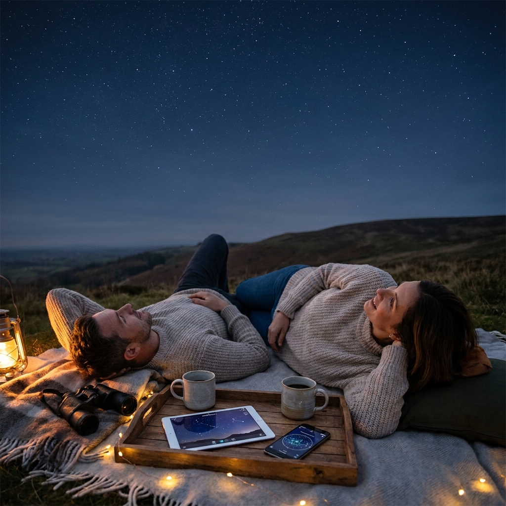 Beginner-friendly stargazing night as entertainment (late May)