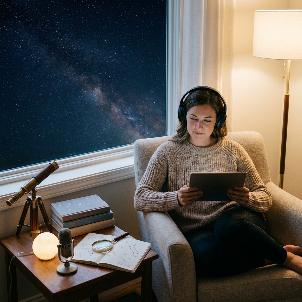 Beginner-friendly guide to space podcasts for relaxing listening