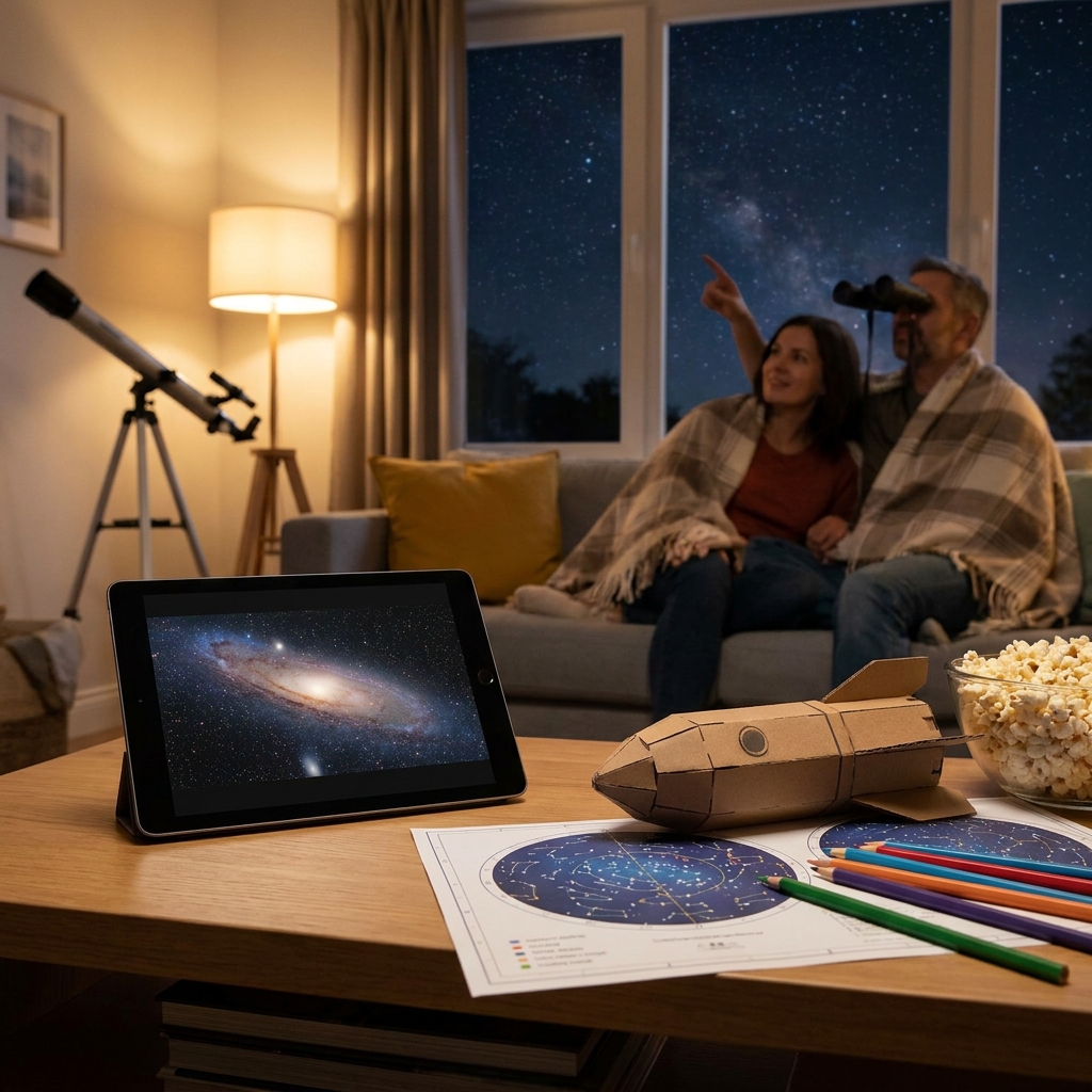 How to build a ‘space night’ at home (movie + activity + stargazing)