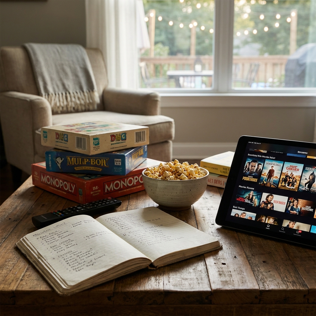 A practical ‘Saturday night at home’ entertainment menu for early summer
