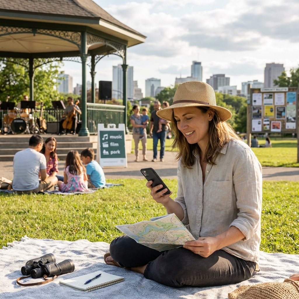 How to find and enjoy free summer entertainment in your town (concerts, movies, talks)