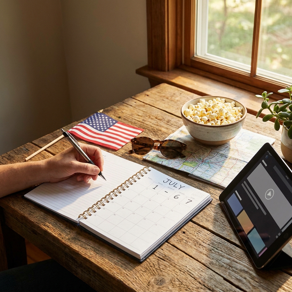 A practical ‘July kick-off’ entertainment plan for July 1–7 (holiday week edition)